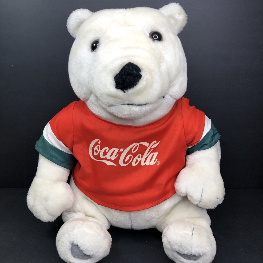 Collectors Coca-Cola Polar Bear Plush Vintage 1999 Play By Play Toys *Read* CN
